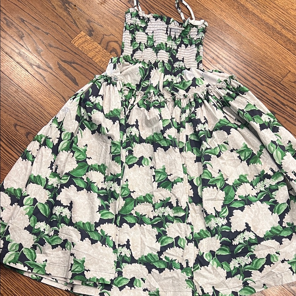 Hill House Green and White hydrangea  Dress